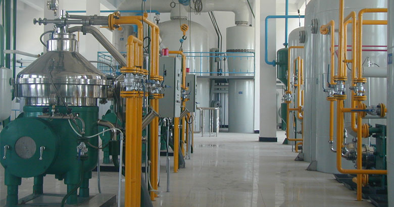 Edible oil refining plant.